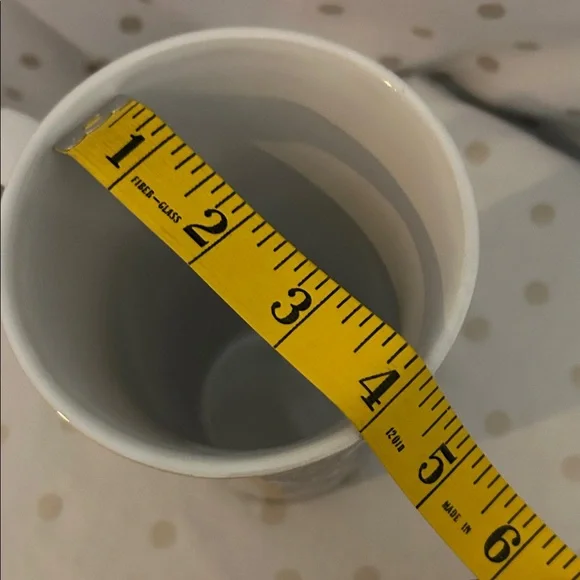 Pier 1 Black and White Mug with Yellow Accent - Picture 7 of 7